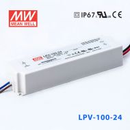 LPV-100-24   100W   24V   4.2A 明纬牌恒压输出IP67防水塑壳LED照明电源