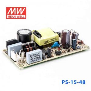 PS-15-48  15W  48V 0.313A  单路输出无外壳PCB板明纬开关电源