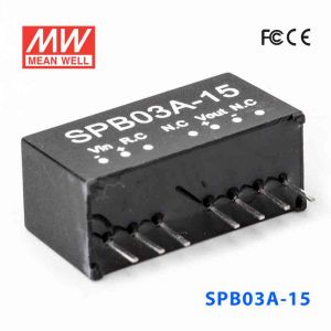 SPB03A-15  3W  9~18V  输入 15V  稳压单路输出明纬DC-DC转换模块电源