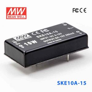 SKE10A-15  10W  9~18V  输入  15V  单路输出明纬DC-DC转换模块电源