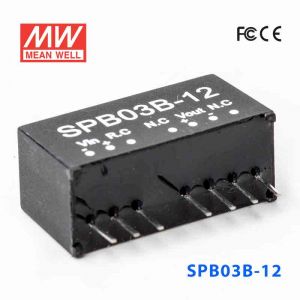 SPB03B-12  3W  18~36V  输入 12V  稳压单路输出明纬DC-DC转换模块电源