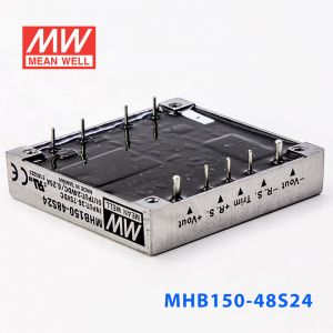 MHB150-48S24 150W 36~75V 输入 24V6.25A稳压单路输出明纬DC-DC转换电源 