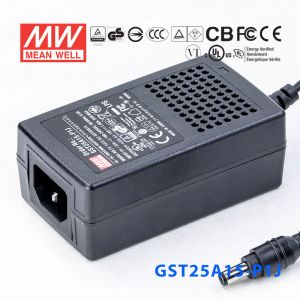 GST25A15-P1J 25W 15V1.66A高效能低空载损耗绿色节能桌上型适配器