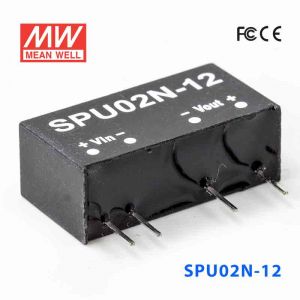 SPU02N-12  2W  24V-12V  非稳压单路输出明纬DC-DC转换模块电源