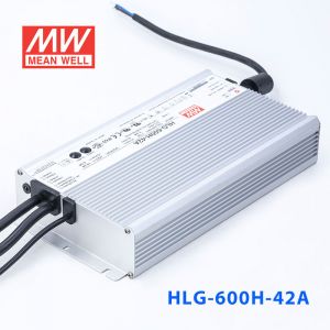 HLG-600H-42A  600W  42V 14.3A  强耐环境恒压+恒流PFC高效铝壳IP65防水LED电源(恒流值通过内部电位器调整)