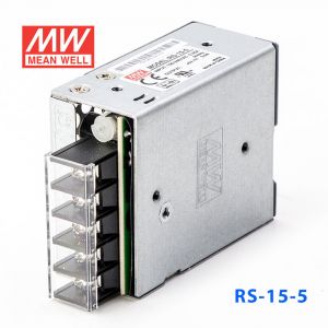 RS-15-5 15W 5V3A 单路输出明纬开关电源(G3系列-高性能内置有外壳) 