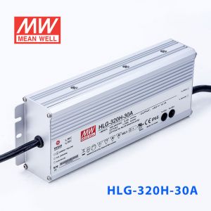 HLG-320H-30A  320W  30V 10.7A  强耐环境恒压+恒流PFC高效铝壳IP65防水LED电源(恒压恒流值可面板设定) 