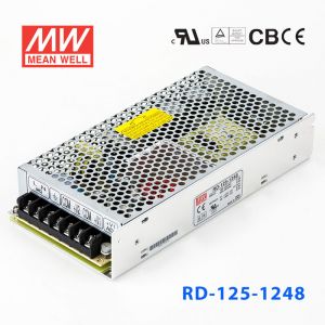 RD-125-1248台湾明纬12V48V双路电源125W直流稳压12V2.3A+48V2.3A