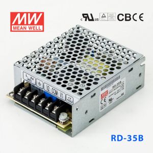 RD-35B台湾明纬5V24V双路开关电源35W直流稳压5V2.2A+24V1A双组