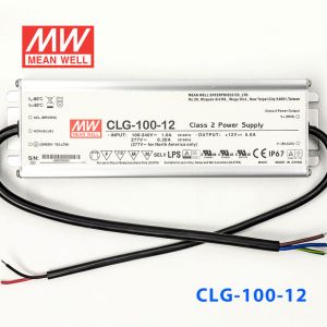 CLG-100-12 100W 12V 5A 恒压+可改恒流有PFC铝壳明纬IP67防水LED电源