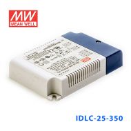 IDLC-25-350 25W 49~70V 350mA  恒流输出无频闪二合一调光明纬LED开关电源