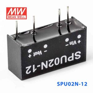 SPU02N-12  2W  24V-12V  非稳压单路输出明纬DC-DC转换模块电源