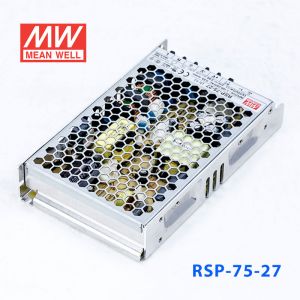 RSP-75-27 75W 27V2.8A单路输出低厚度带功率因素校正CCC认证明纬开关电源