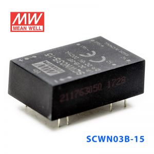 SCWN03B-15 3W 18～36V 转 15V 0.2A 非稳压单路输出DC-DC模块电源