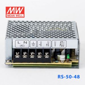 RS-50-48 50W 48V1.1A 单路输出明纬开关电源(G3系列-高性能内置有外壳)