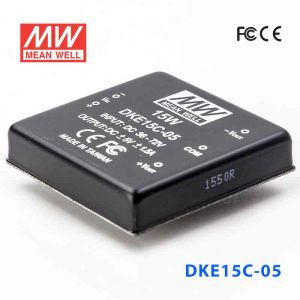 DKE15C-05  15W  36~72V  输入  ±5V  双路输出明纬DC-DC转换模块电源