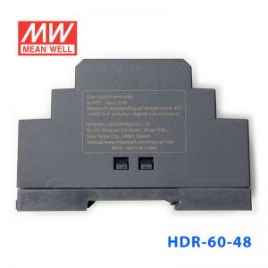 HDR-60-48  60W 48V 1.25A  单路输出明纬超薄型导轨安装电源 