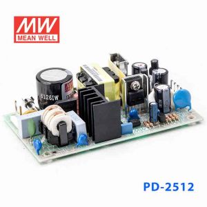 PD-2512  25W +12V 1.2A -12V 1.2A  双路输出无外壳PCB板明纬开关电源