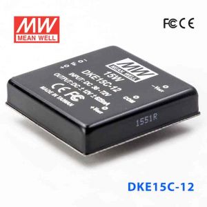 DKE15C-12  15W  36~72V  输入  ±12V  双路输出明纬DC-DC转换模块电源