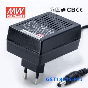 GST18E15-P1J 18W 15V1.2A高效能低空载损耗绿色节能欧规适配器