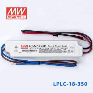 LPLC-18-350   18W   110V输入350mA恒流输出明纬牌IP67防水塑壳LED电源 