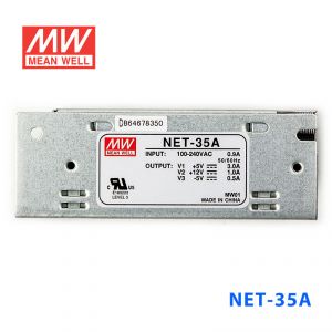 NET-35A  35W  +5V 4A +12V 1.5A -5V 0.5A  三路输出明纬开关电源(NE系列)