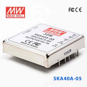 SKA40A-05  40W  9~18V  输入  5V 7A 稳压单路输出明纬DC-DC转换模块电源