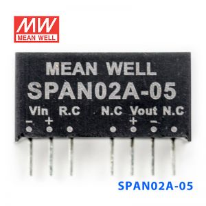 SPAN02A-05 2W 9~18V 转 5V 0.4A 非稳压单路输出DC-DC模块电源