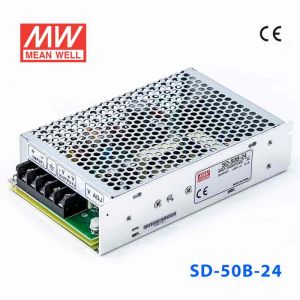 SD-50B-24  50W 19~36V  输入 24V 2.1A  输出有外壳明纬DC-DC转换电源