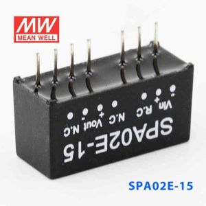 SPA02E-15  2W  4.5~9V  输入 15V  稳压单路输出明纬DC-DC转换模块电源