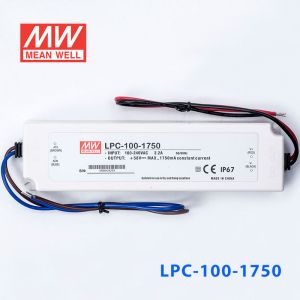 LPC-100-1750 100W 1750mA恒流输出明纬牌IP67防水塑壳LED电源