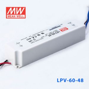 LPV-60-48   60W   48V   1.25A明纬牌恒压输出IP67防水塑壳LED照明电源