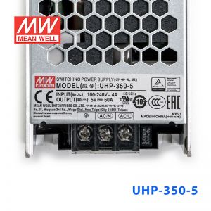 UHP-350-5 300W 5V 60A 明纬PFC高性能超薄电源