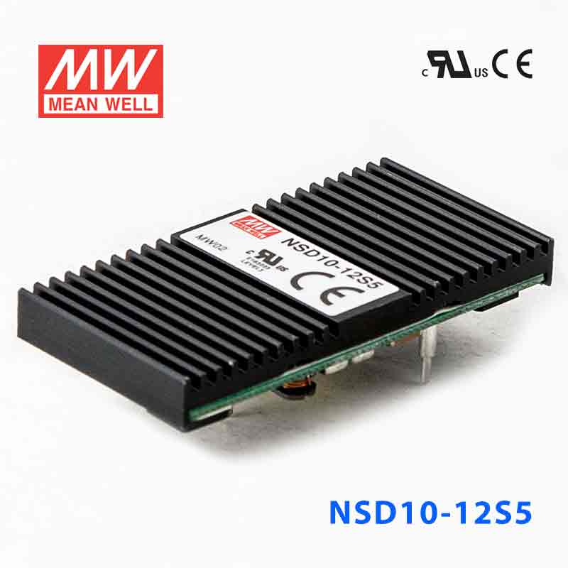 NSD10-12S5  10W 9.8~36V  输入 5V 稳压输出板上安装型明纬DC-DC变换电源