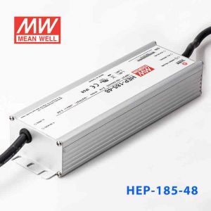 HEP-185-48   185W 48V 3.9A无风扇全密封IP68防护高效率明纬电源