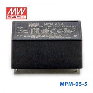 MPM-05-5台湾明纬5W 80~264V输入 5V1A输出绿色医疗基板电源