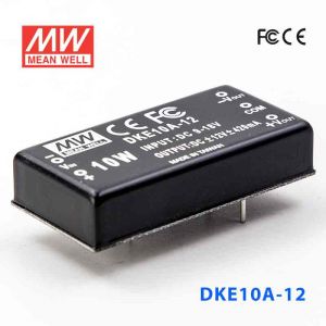 DKE10A-12  10W  9~18V  输入  ±12V  双路输出明纬DC-DC转换模块电源