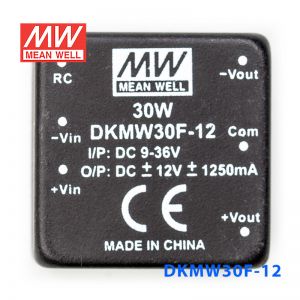 DKMW30F-12 30W 9~36V 转 ±12V 1.25A 非稳压双路输出DC-DC模块电源