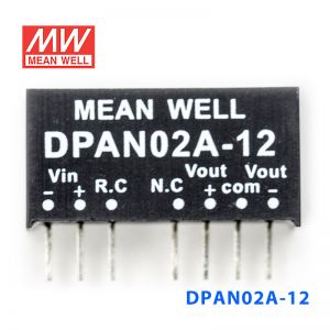 DPAN02A-12 2W 9~18V转 ±12V 83mA 非稳压双路输出DC-DC模块电源