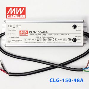 CLG-150-48A 150W  48V 3.2A 恒压+恒流PFC高效铝壳IP65防水LED电源(恒压恒流值可内部电位器调整) 