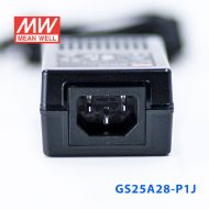 GS25A28-P1J 25W 28V0.89A 输出绿色能源明纬电源适配器(三线插口)