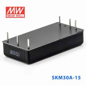 SKM30A-15  30W  9~18V  输入 15V 2A 单路稳压输出明纬DC-DC转换模块电源