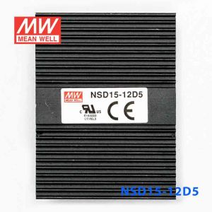 NSD15-12D5  15W  9.4~36V 输入 ±5V  稳压双路输出板上型明纬DC-DC变换电源