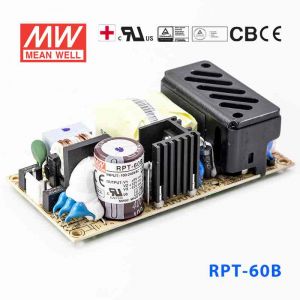 RPT-60B  60W +5V 4.4A +12V 2.2A -12V 0.55A  三路输出绿色明纬医用无外壳电源