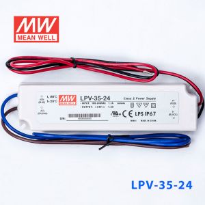 LPV-35-24    35W    24V   1.5A明纬牌恒压输出IP67防水塑壳LED照明电源