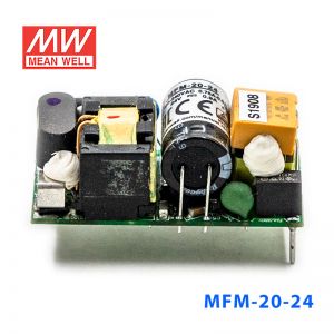 MFM-20-24 台湾明纬20W24V直流稳压PCB裸板开关电源0.9A医疗级