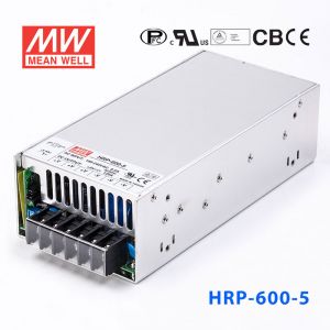 HRP-600-5 600W 5V120A 单路输出高性能内置有外壳明纬开关电源