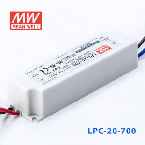 LPC-20-700   20W   700mA恒流输出明纬牌IP67防水塑壳LED电源