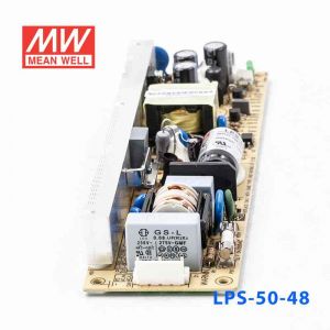 LPS-50-48  50W  48V 1.1A  单路输出无外壳窄条PCB板明纬开关电源