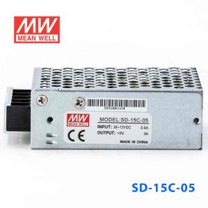 SD-15C-5  15W  36~72V  输入 5V 3A  输出有外壳明纬DC-DC转换电源